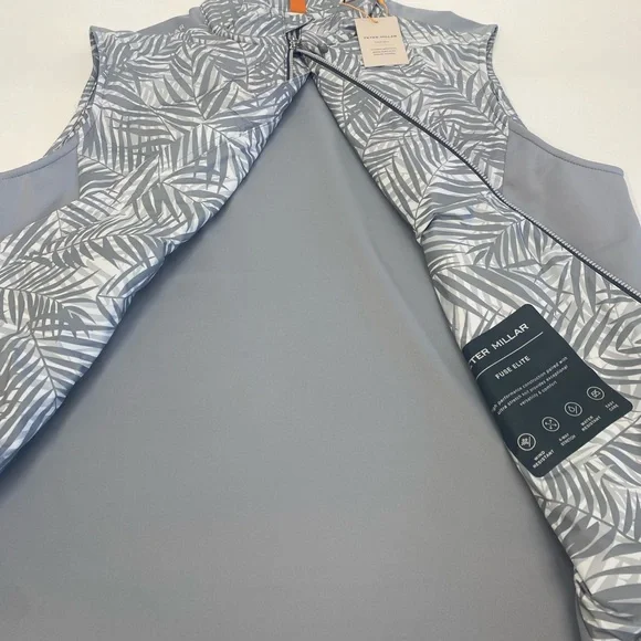 NWT Peter Millar Crown Performance Quilted Fuse Elite Hybrid Vest Gale Grey $200